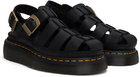 Dr. Martens Black Wrenlie Fisherman Sandals