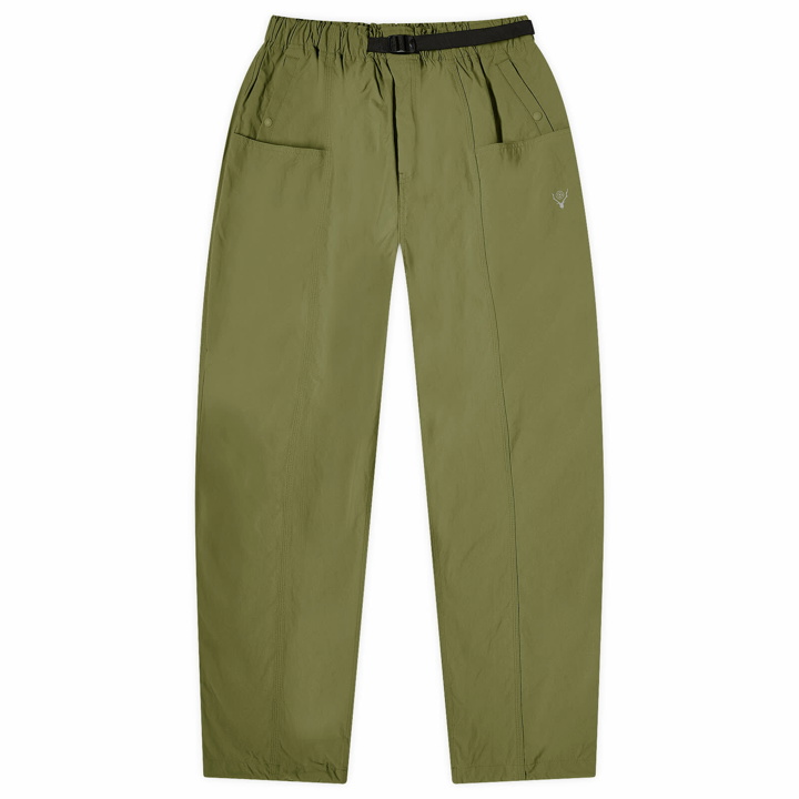 Photo: South2 West8 Men's Belted C.S. Trousers in Light Olive