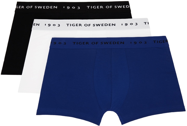 Photo: Tiger of Sweden Three-Pack Multicolor Hermod Boxer Briefs