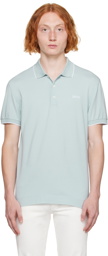 ZEGNA Blue Embroidered Polo
