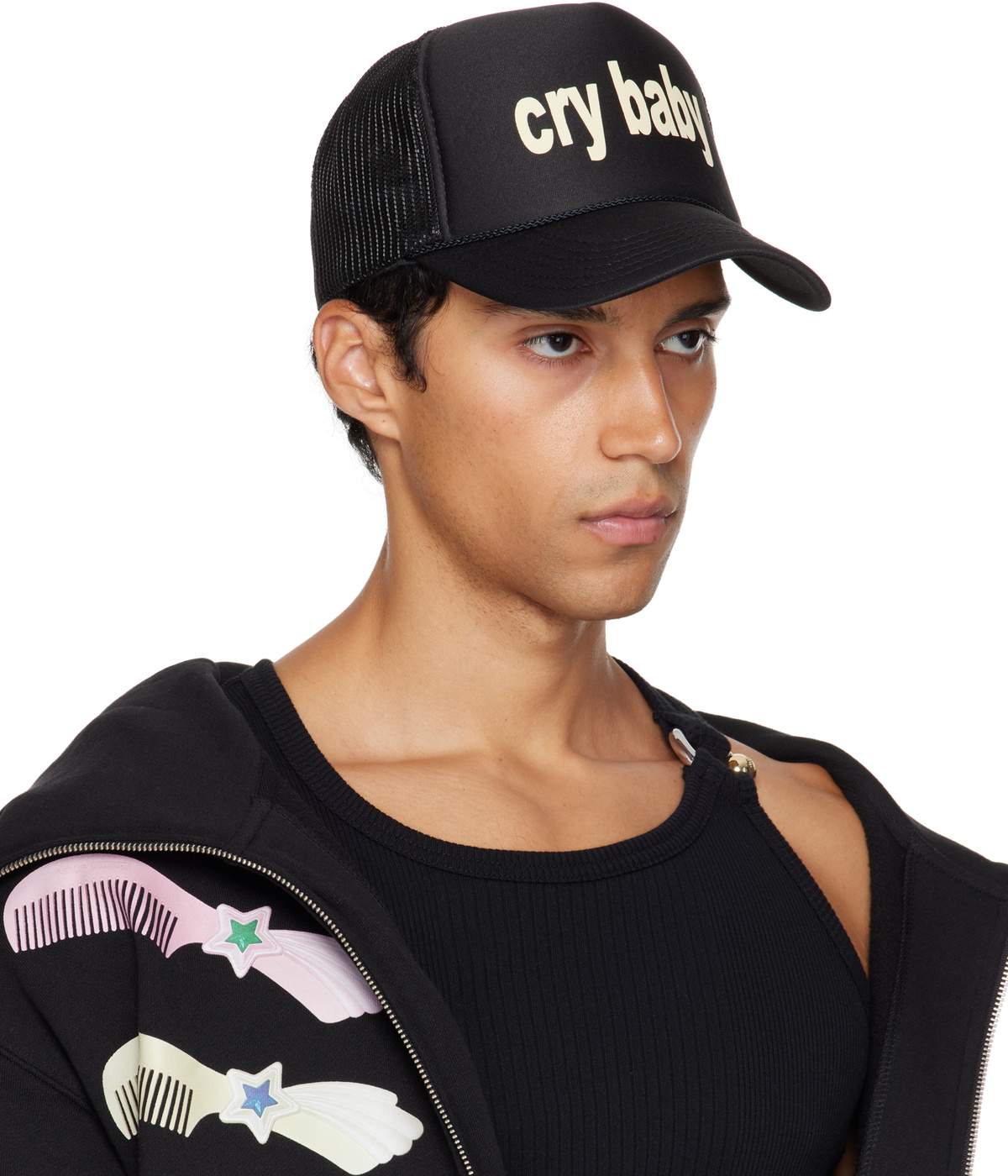 Ashley Williams Black 'cry baby' Trucker Cap Ashley Williams