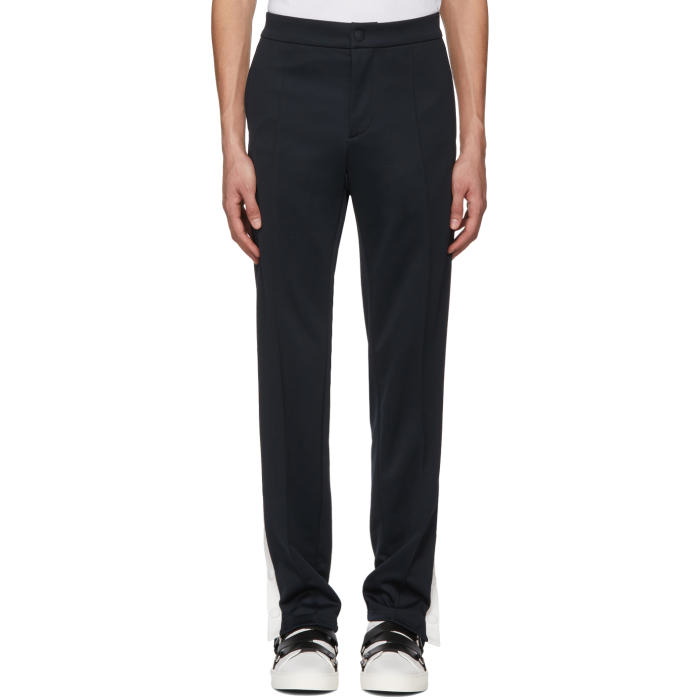 Photo: Valentino Navy and White Cotton Trousers 