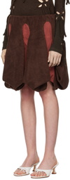 J.Kim Brown Porcelain Figurine Midi Skirt