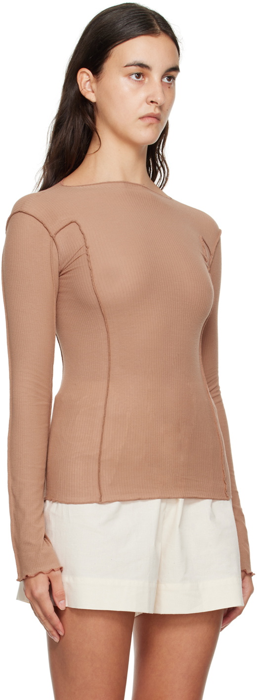 様 baserange omo tee ベロアTシャツ M ピンク ローズピ baserange omo