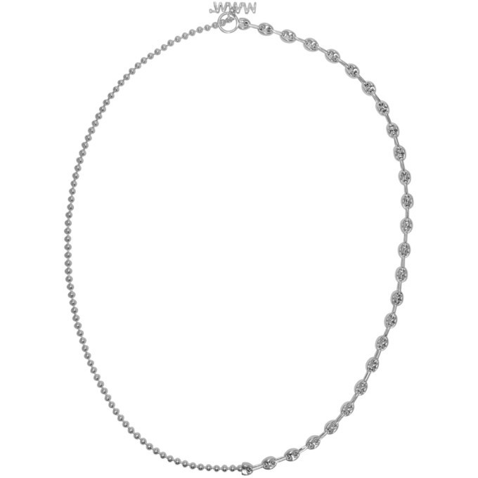 Photo: WWW.WILLSHOTT Silver 2 Link Split Chain Necklace