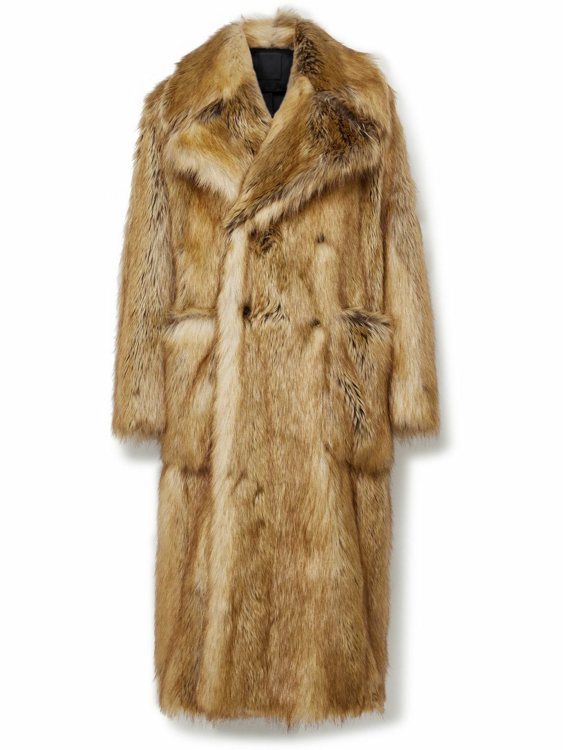 Givenchy Oversized Faux Fur Coat Neutrals Givenchy