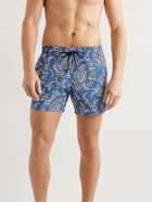 Etro - Mid-Length Paisley-Print Swim Shorts - Blue