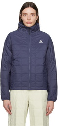 Nike Blue Quilted Jacket