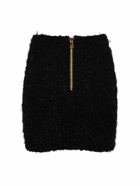 BALMAIN Maze Monogram Tweed Skirt