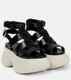 Marni - Leather platform sandals