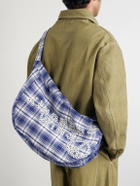 Story mfg. - Big Shop Embellished Checked Cotton Tote