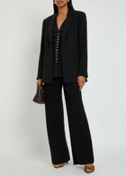 Reformation James Crepe Blazer Black
