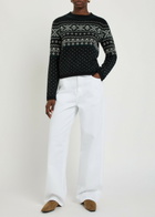 Vince Boiled Fair Isle Cashmere Jumper Black