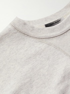 Isabel Marant - Mike Logo-Flocked Cotton-Blend Jersey Sweatshirt - Neutrals