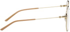 Gucci Gold Rectangular Glasses