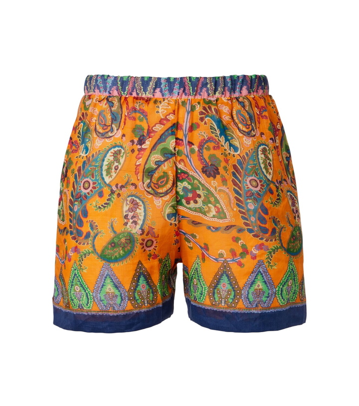 Photo: Etro Paisley high-rise shorts