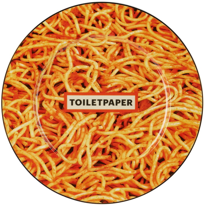 Photo: Seletti White Toiletpaper Edition Spaghetti Plate