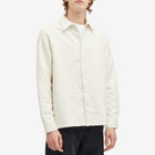 Percival Men's Ladder Pearce Overshirt in Ecru