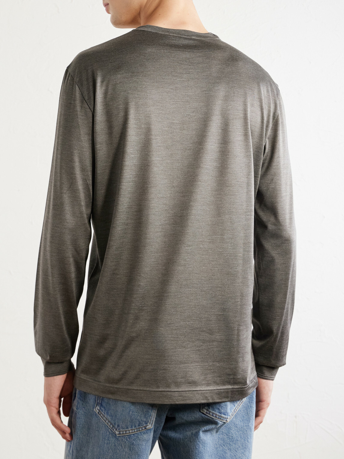 Dolce&Gabbana - Pastello Silk-Jersey T-Shirt - Green