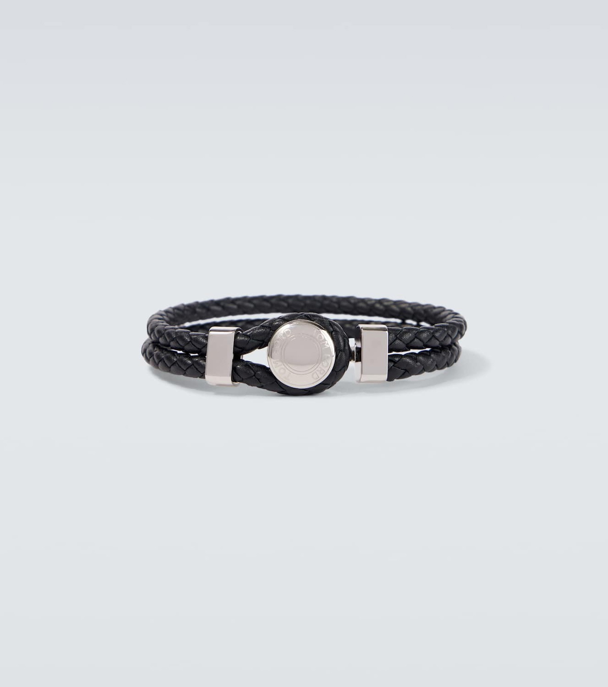 Tom Ford Logo braided leather bracelet
