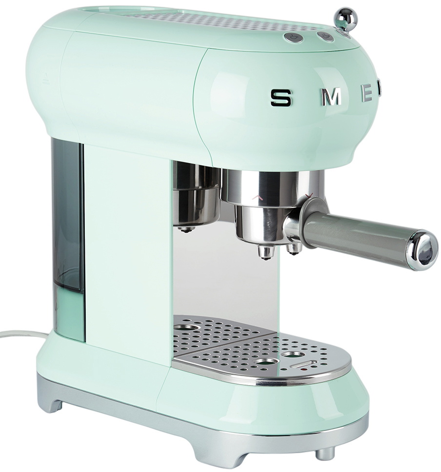 Smeg Green Retro-style Coffee Grinder In Pastel Green