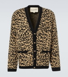 Valentino Jacquard virgin wool cardigan