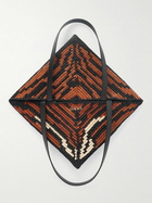 LOEWE - Paula's Ibiza Puzzle Fold Tiger-Print Leather-Trimmed Raffia Tote Bag