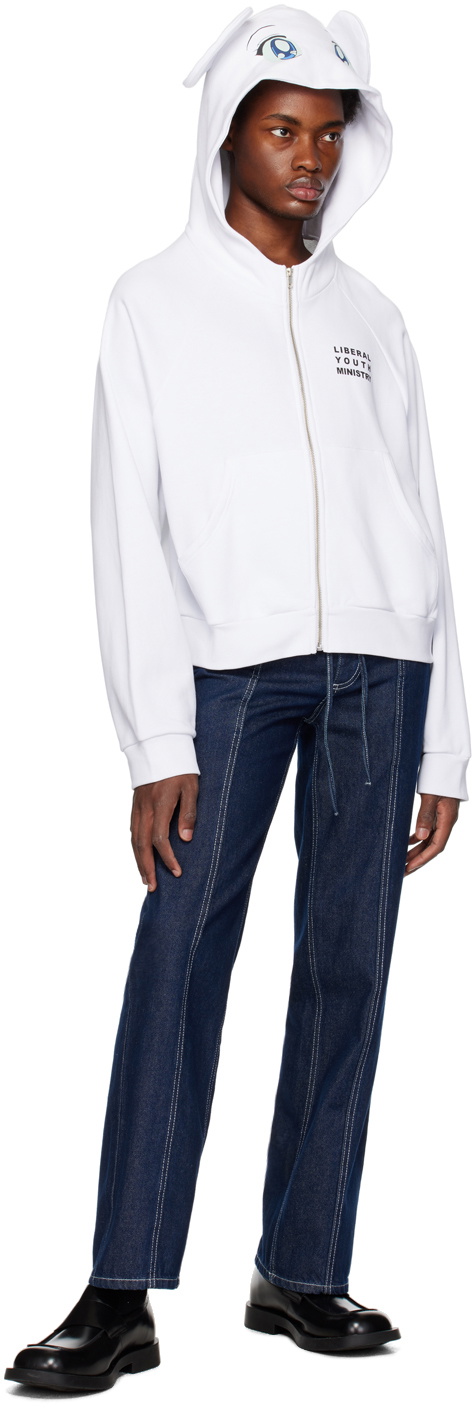 Liberal Youth Ministry White Anime Hoodie