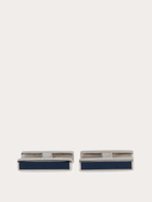 Ferragamo Mens Crystal embellished cufflinks in Blue