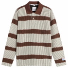 Napapijri Men's x Martine Rose Long Sleeve Polo in Stripe L64