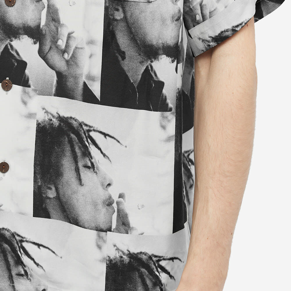 Wacko Maria x Bob Marley Hawaiian Shirt in Grey Wacko Maria