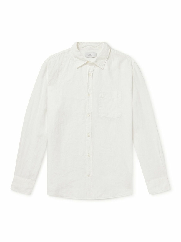 Photo: Mr P. - Garment-Dyed Linen Shirt - White