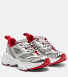 Christian Louboutin So Flo leather-trimmed sneakers