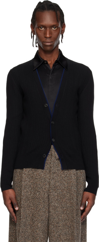 Photo: Dries Van Noten Black Wool Cardigan