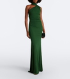 Alex Perry One-shoulder jersey gown