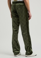 Givenchy Logo-jacquard Velour Sweatpants Green