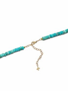 Mateo 14k Yellow Gold Turquoise Bead Necklace