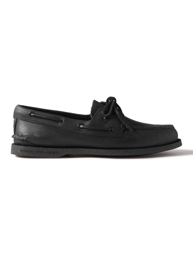 Photo: Sperry - Authentic Original Leather Boat Shoes - Black