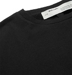 Off-White - Oversized Printed Cotton-Jersey T-Shirt - Black
