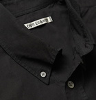 Our Legacy - Oversized Button-Down Collar Dip-Dyed Cotton-Poplin Shirt - Black