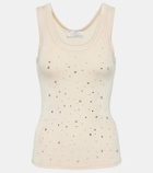 Xu Zhi Beaded jersey tank top