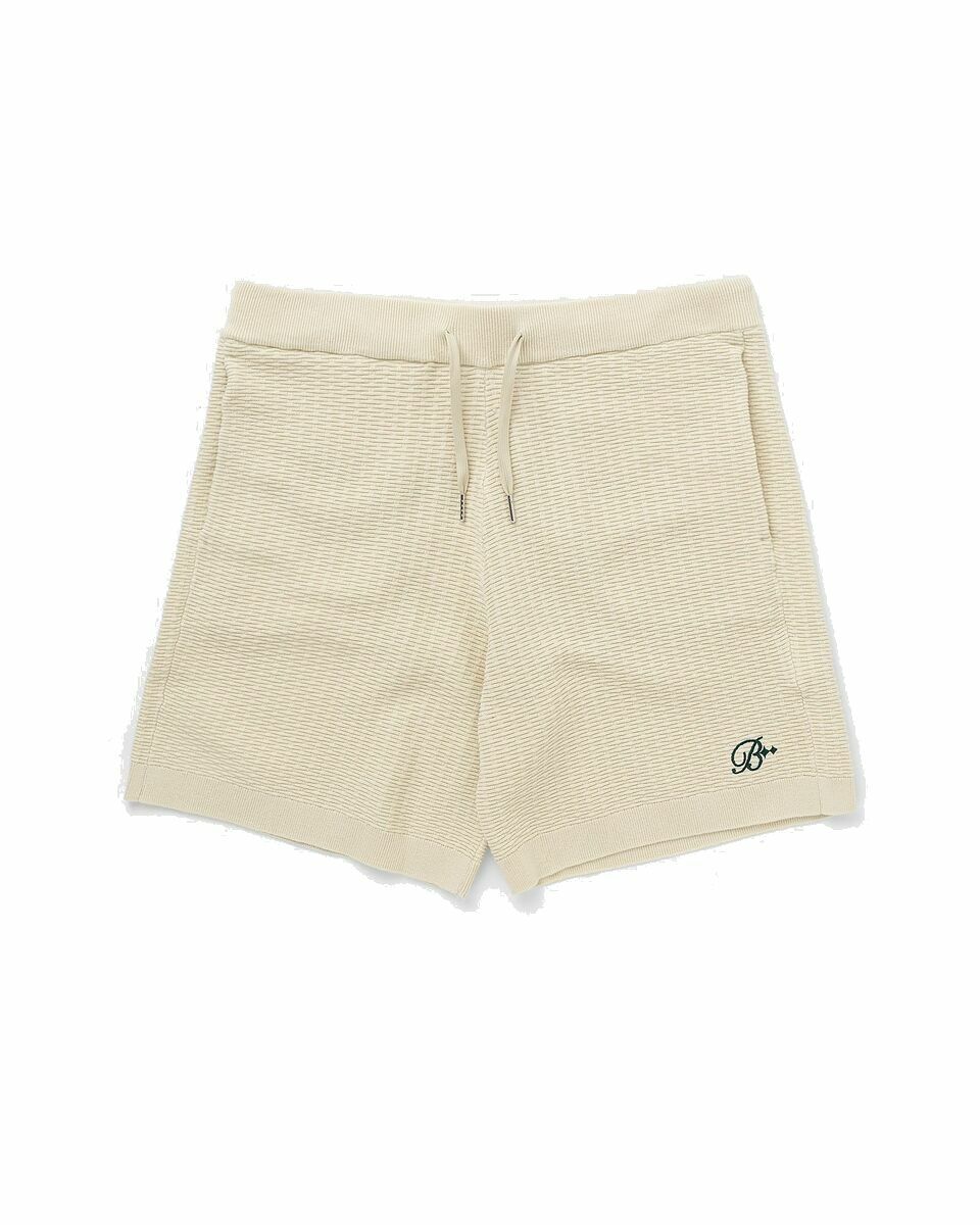 Photo: Bstn Brand Summer Knit Short Beige - Mens - Casual Shorts