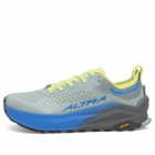 Altra Men's Olympus 6 Sneaker in Gray/Lime