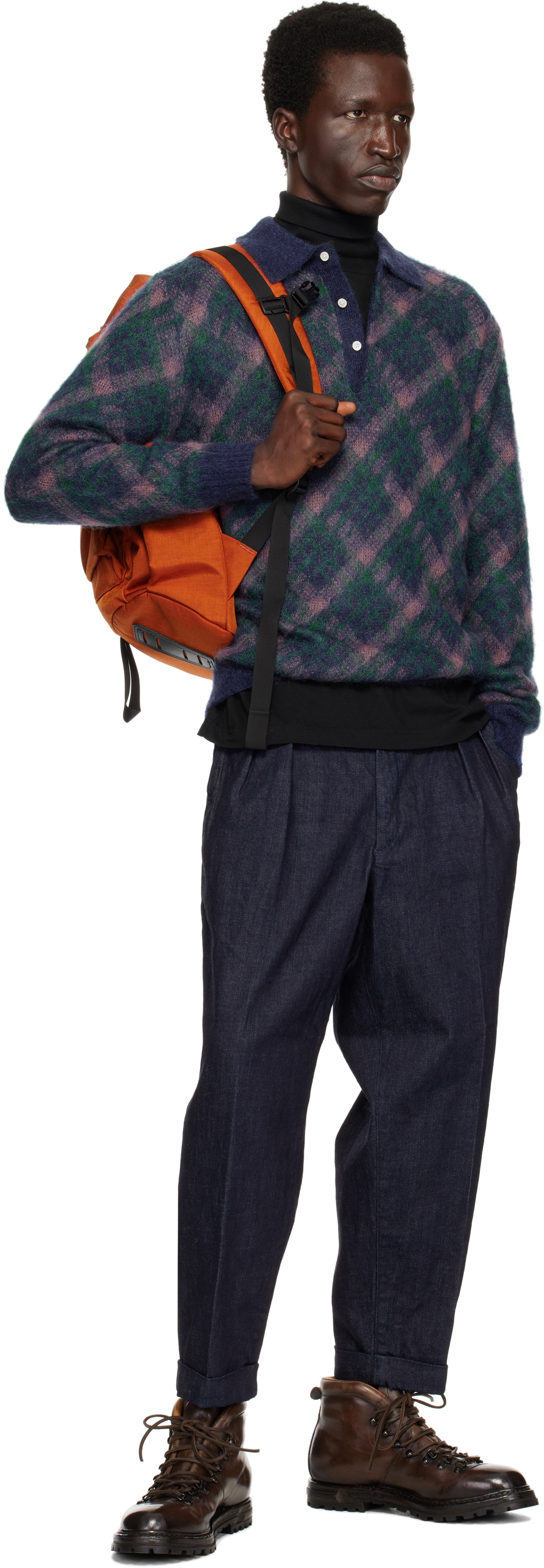 BEAMS PLUS Orange Day Pack 2 Compartments Backpack Beams Plus