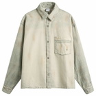 Won Hundred Men's Maza Printed Denim Shirt in Digital Painted