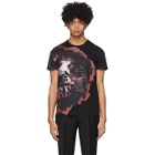 Alexander McQueen Black Ink Floral T-Shirt