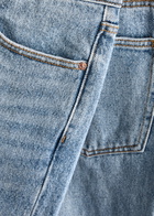 Alexanderwang.t Thong-effect Straight-leg Jeans Light Blue