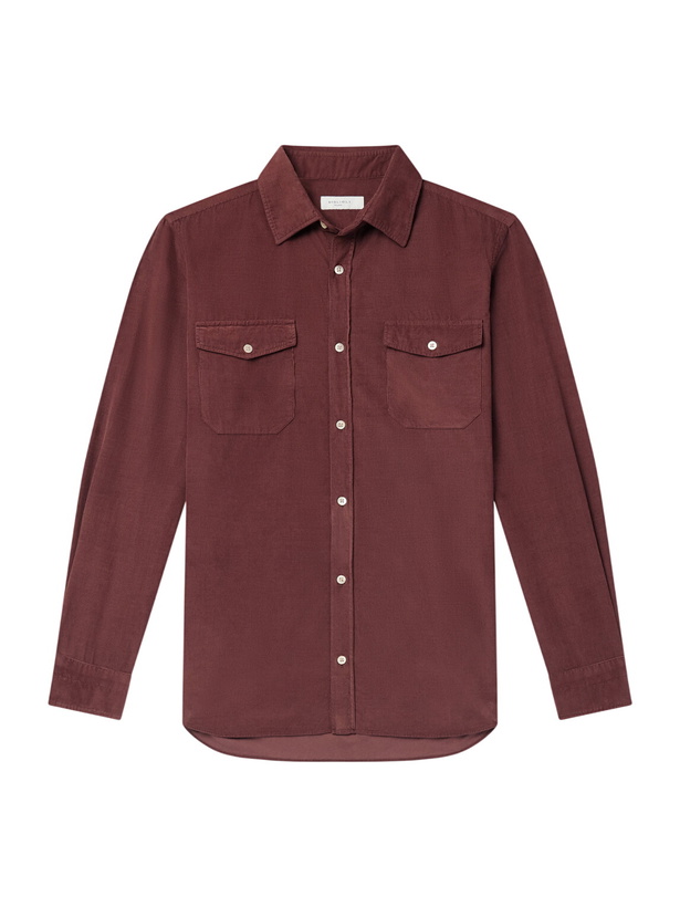 Photo: Boglioli - Cotton-Corduroy Shirt - Red