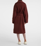 Varley Vermont faux shearling wrap coat