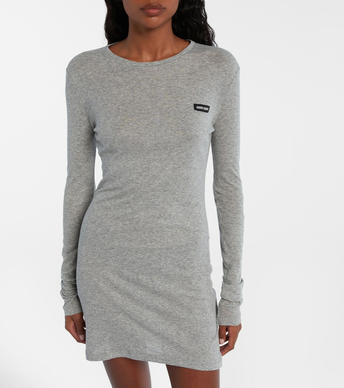 Miu Miu Cotton jersey minidress